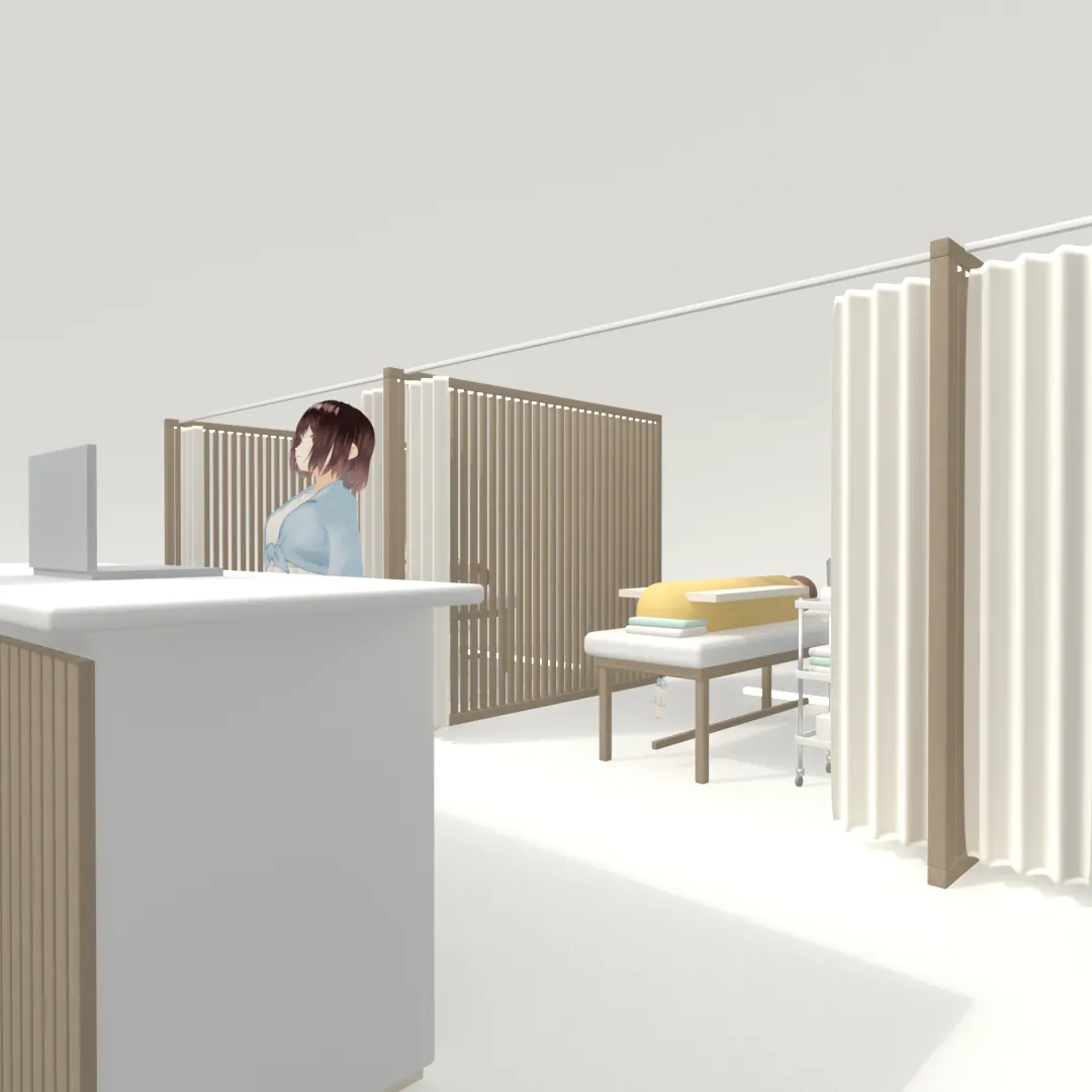 エステサロン向け広告映像の一場面